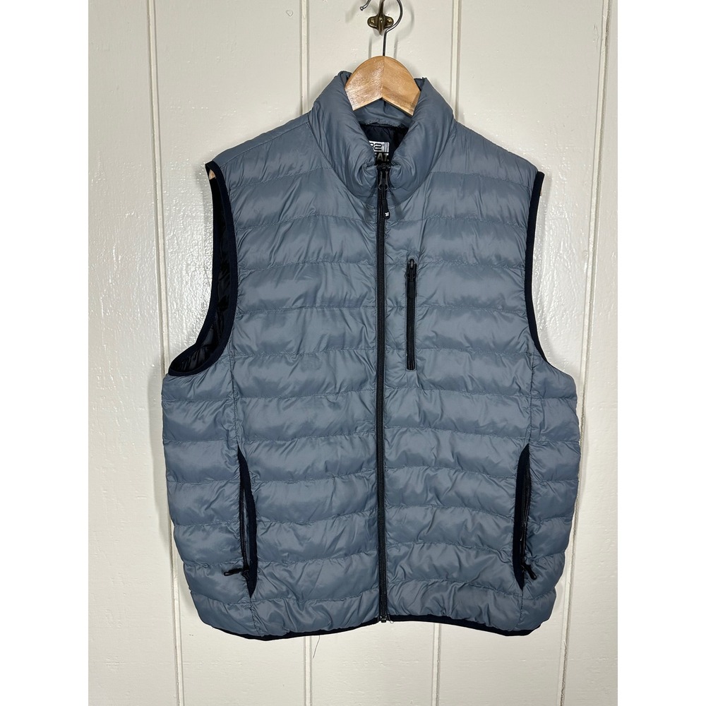 32 Degrees Puffer Vest Mens L Gray Heat Quilted Full Zip Sleeveless Jacket 7978 - Picture 7 of 7